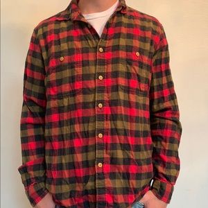 Red Plaid J Crew Flannel